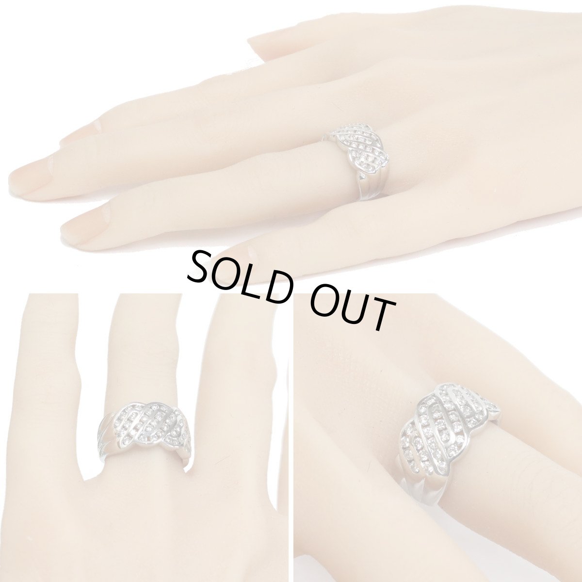 画像10: Pt900ダイヤモンドリング D1.00 10.8g #12.5 (10)