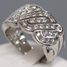 画像2: Pt900ダイヤモンドリング D1.00 10.8g #12.5 (2)