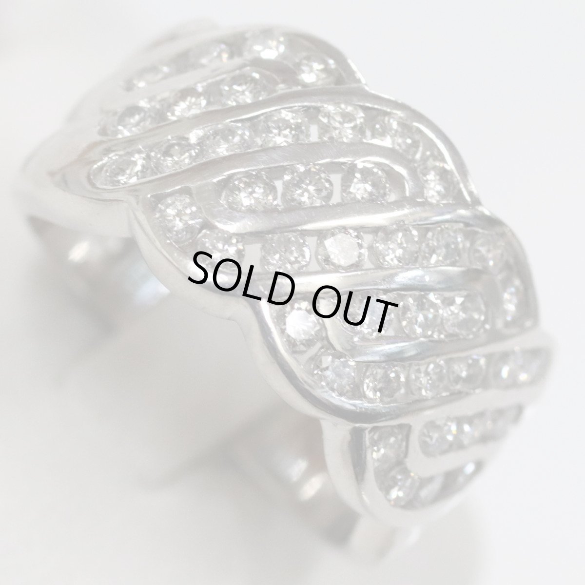 画像4: Pt900ダイヤモンドリング D1.00 10.8g #12.5 (4)