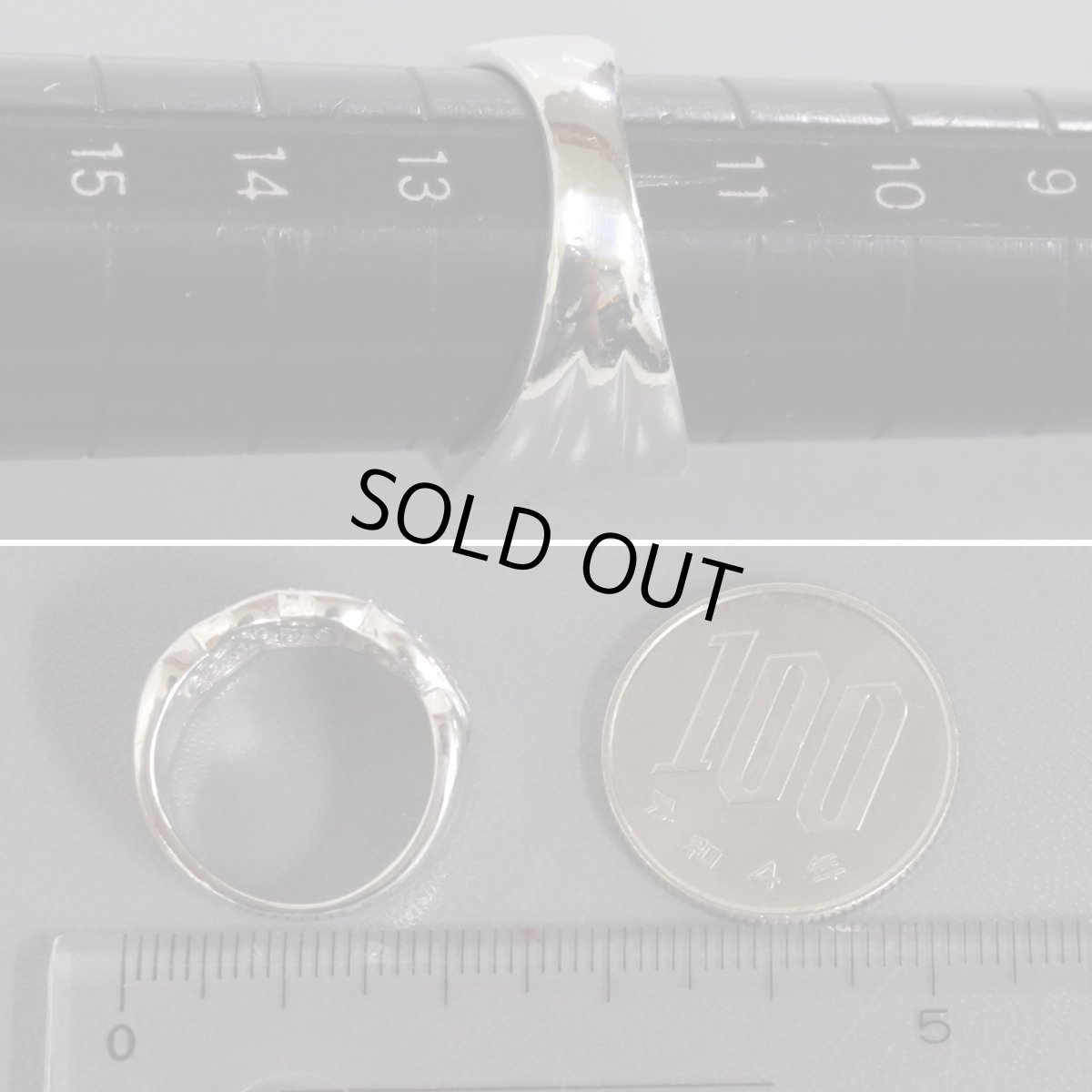 画像8: Pt900ダイヤモンドリング D1.00 10.8g #12.5 (8)