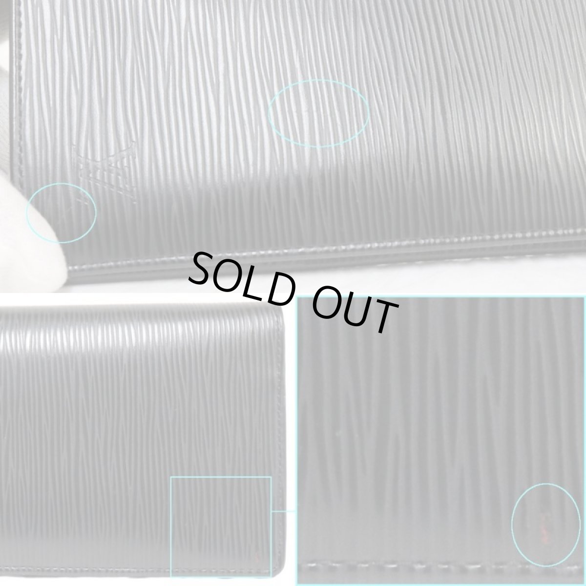 画像2: ポルトフォイユ・ブラザ(M60622,旧型)エピ/ネーム入り (2)