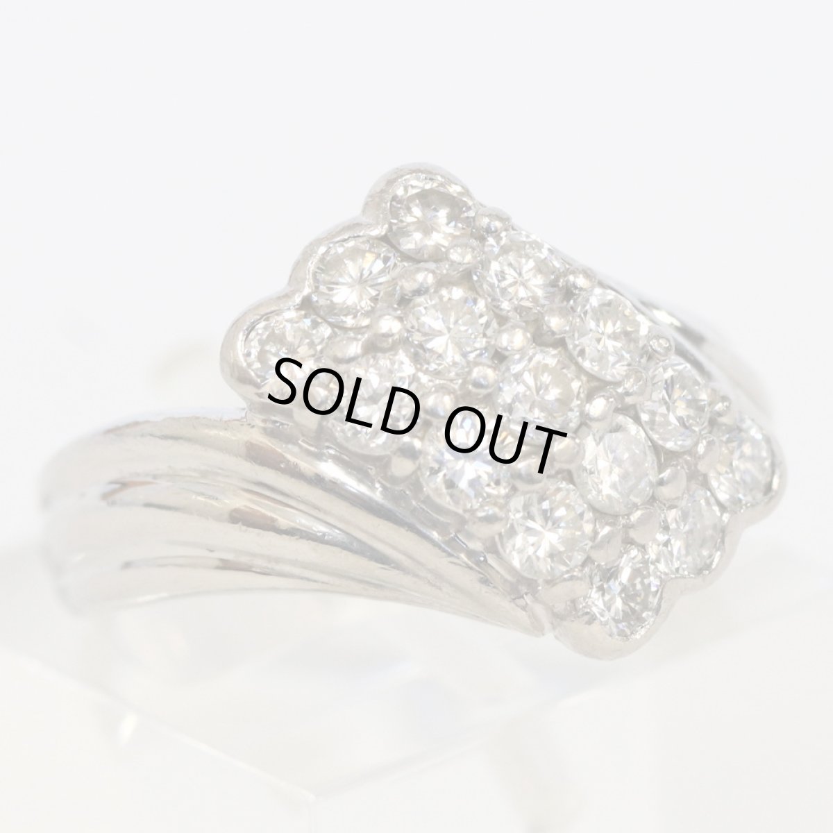 画像1: Pt900ダイヤモンドリング D1.03 8.6g #10 (1)