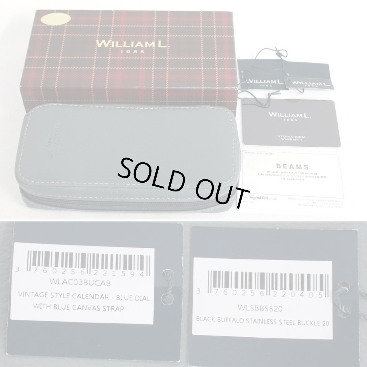 画像10: WILLIAM L.1985 ウィリアムエル ヴィンテージスタイルカレンダー(WLAC03BUCAB) (10)