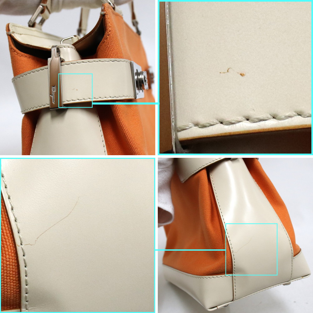 春色3カラー✧ サルヴァトーレ・フェラガモ ガンチーニ2wayバッグ(AQ