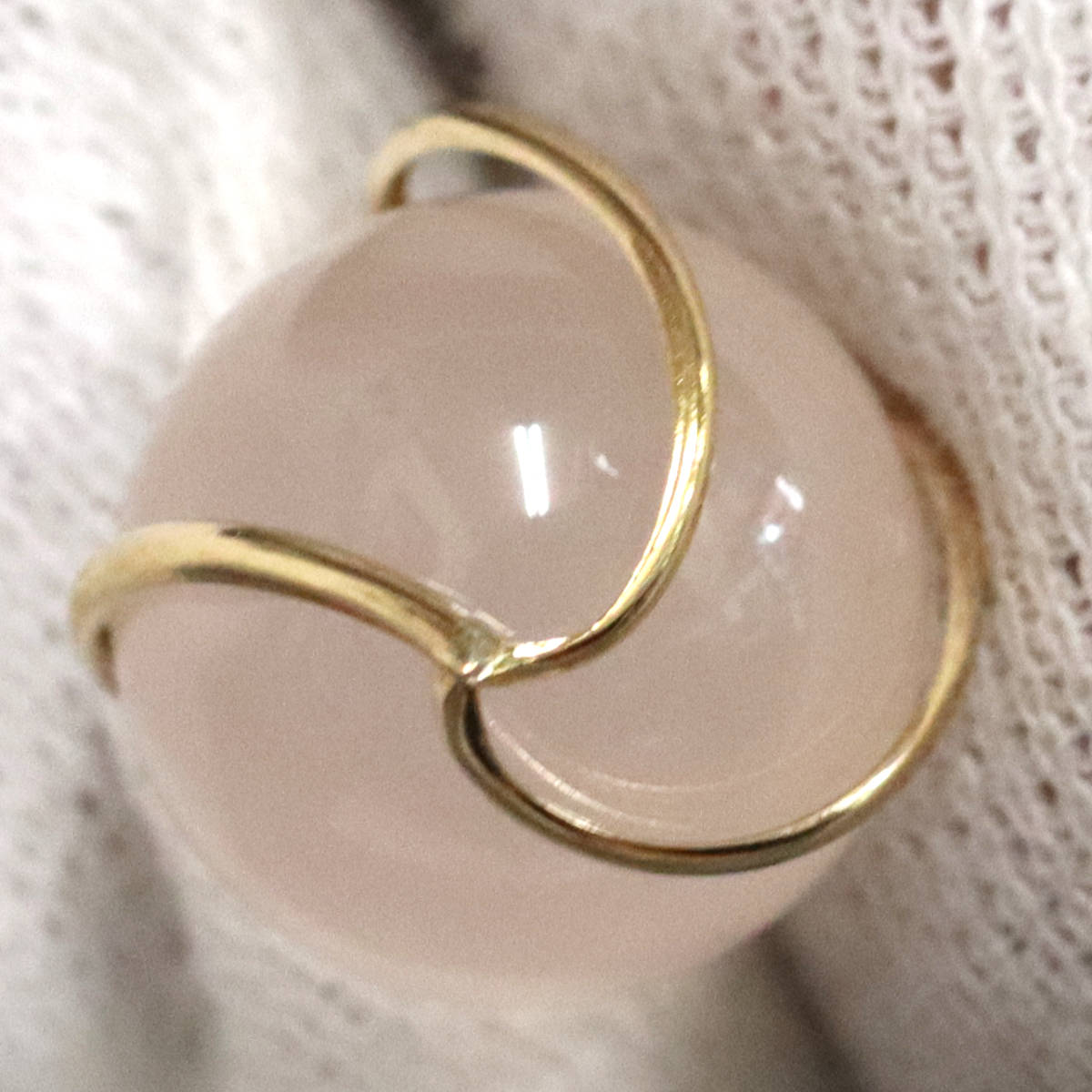 画像4: K18ローズクォーツペンダント 5.6g 40cm (4)