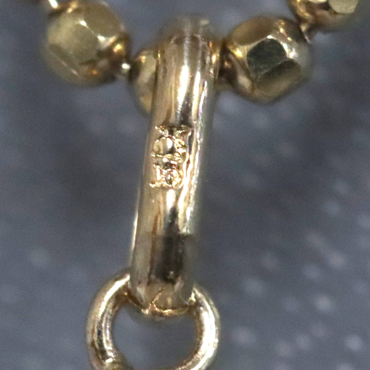 画像5: K18ローズクォーツペンダント 5.6g 40cm (5)