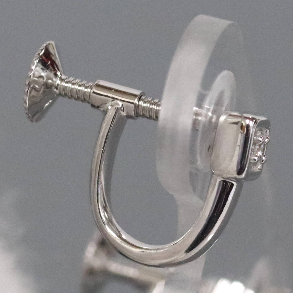 画像3: タサキ K18WGダイヤモンドイヤリング D0.01×2 3.0g (3)