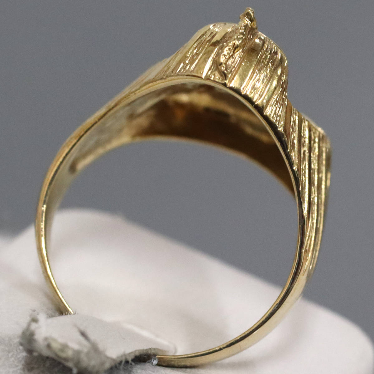 画像5: K18リング ファラオモチーフ 9.1g #19.5 (5)