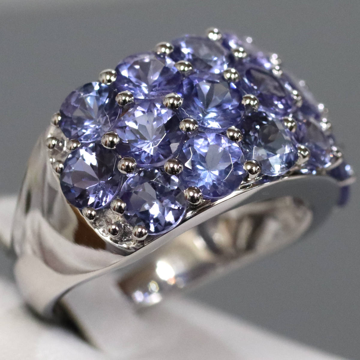 画像3: K18WGタンザナイトリング TZ6.30 9.3g #16 (3)