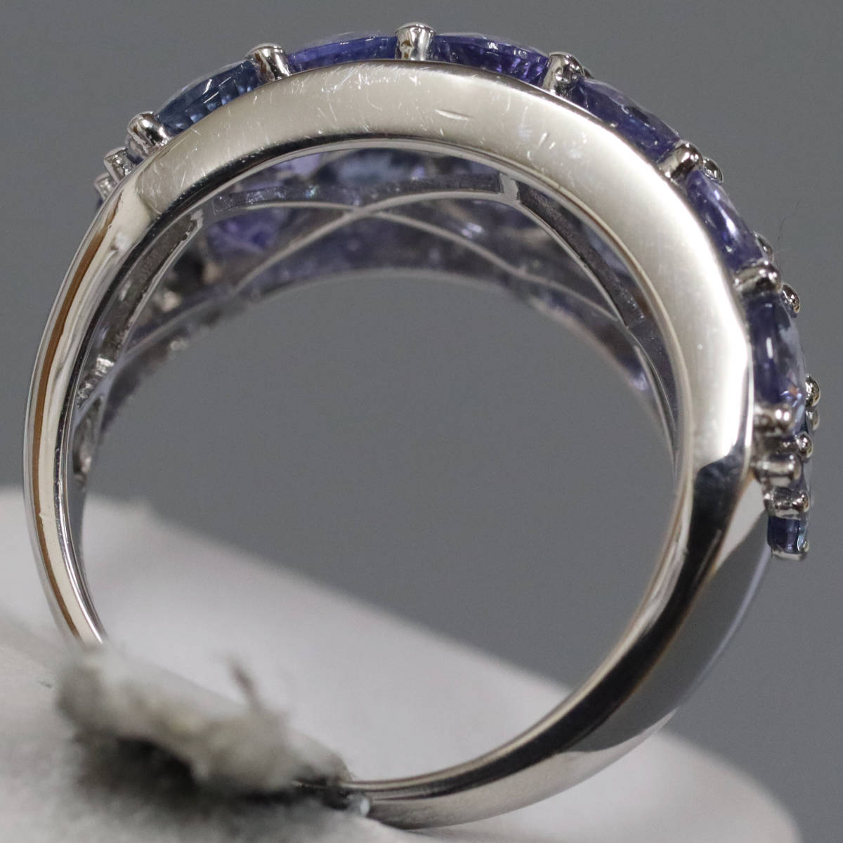 画像5: K18WGタンザナイトリング TZ6.30 9.3g #16 (5)