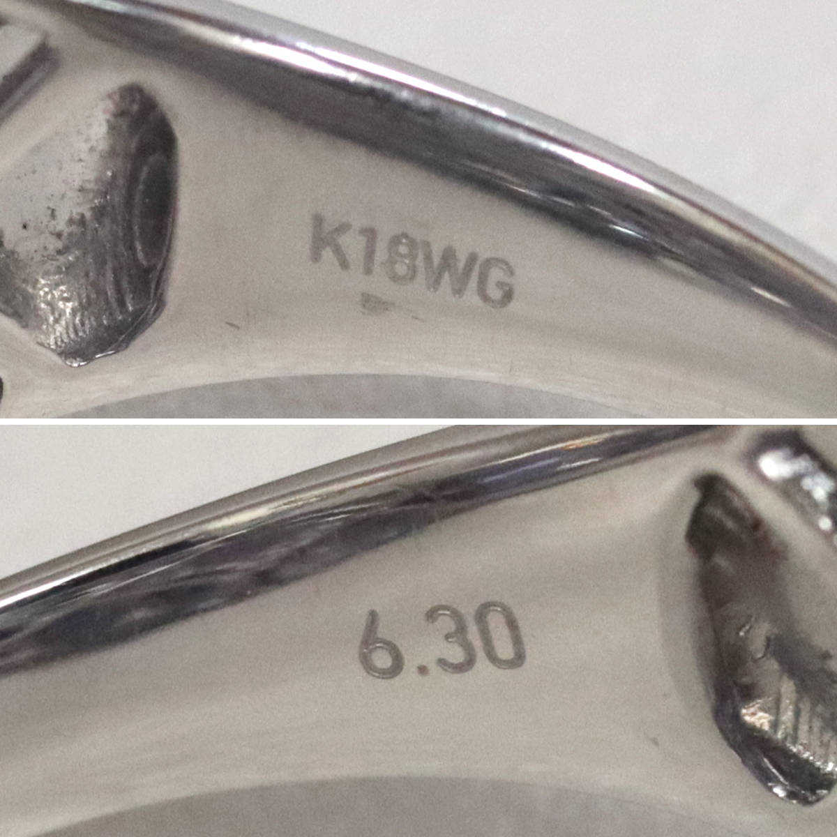 画像7: K18WGタンザナイトリング TZ6.30 9.3g #16 (7)