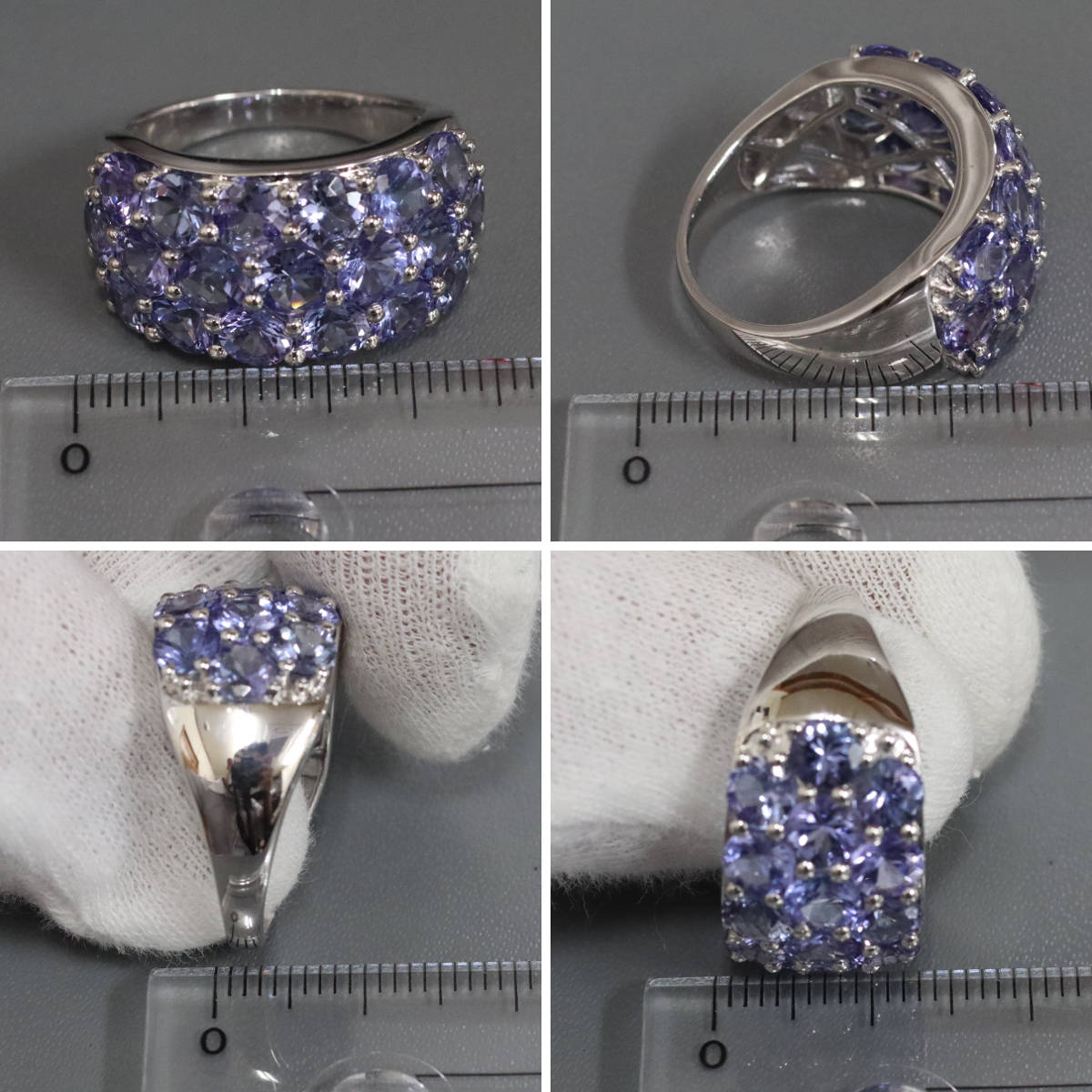 画像9: K18WGタンザナイトリング TZ6.30 9.3g #16 (9)