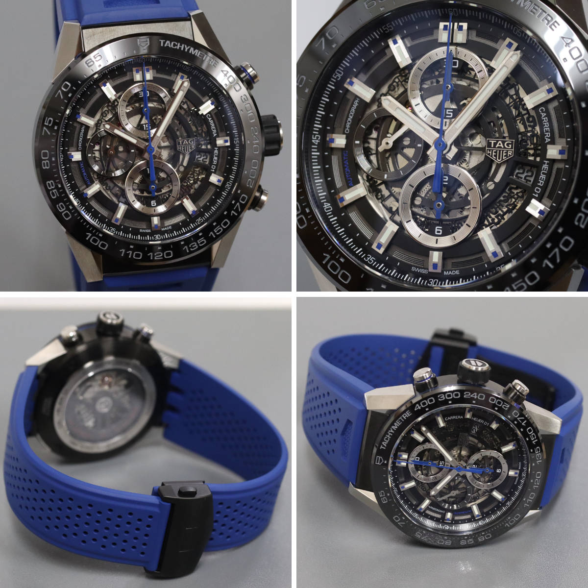 画像2: カレラ キャリバー ホイヤー01 ブルータッチ エディション(CAR2A1T.FT6052) (2)