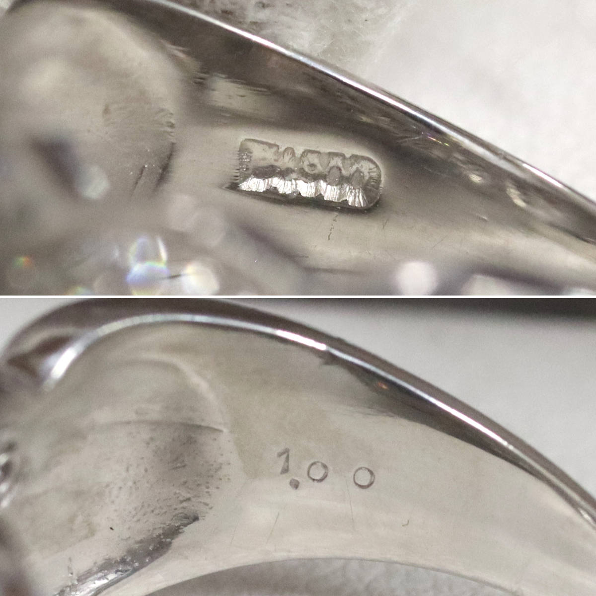 画像7: Pt900ダイヤモンドリング D1.00 10.8g #12.5 (7)